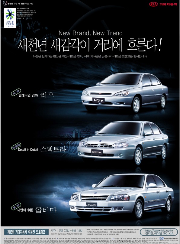 리오, 스펙트라, 옵티마